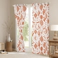 thumbnail image 3 of Erosebridal Boho Cow Skull Blackout Curtains Set of 2 (52x84 Each), Rustic Farmhouse Aztec Window Curtains, Pink Orange, 3 of 6