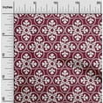 thumbnail image 2 of oneOone Viscose Chiffon Burgundy Fabric Block Sewing Fabric By The Yard Printed Diy Clothing Sewing Supplies 42 Inch Wide, 2 of 6