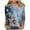 A07 Blue, variant on bnaln Christmas Sweatshirts for Women Christmas Jumpers Dressy Casual 3/4 Sleeve Tops Xmas Tree Red Wine Glass Graphic Tees Loose Fit Tshirt Trendy Holiday Tunic Blouse