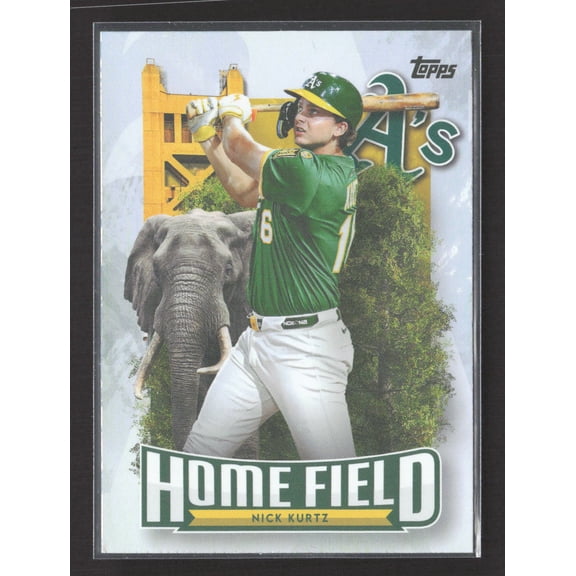 2026 Topps Home Field Advantage Nick Kurtz HA-37 Oakland Athletics Baseball Card Oakland Athletics MLB Baseball Trading Card