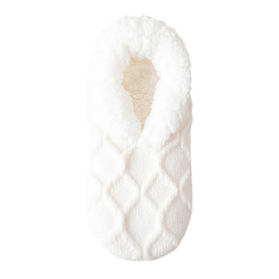 Felirenzacia Non Slip Fuzzy Sherpa Fleece Slipper Socks with Grippers, Cute Fluffy Animal Pattern Ankle Socks, Novelty Christmas Holiday Gift Socks