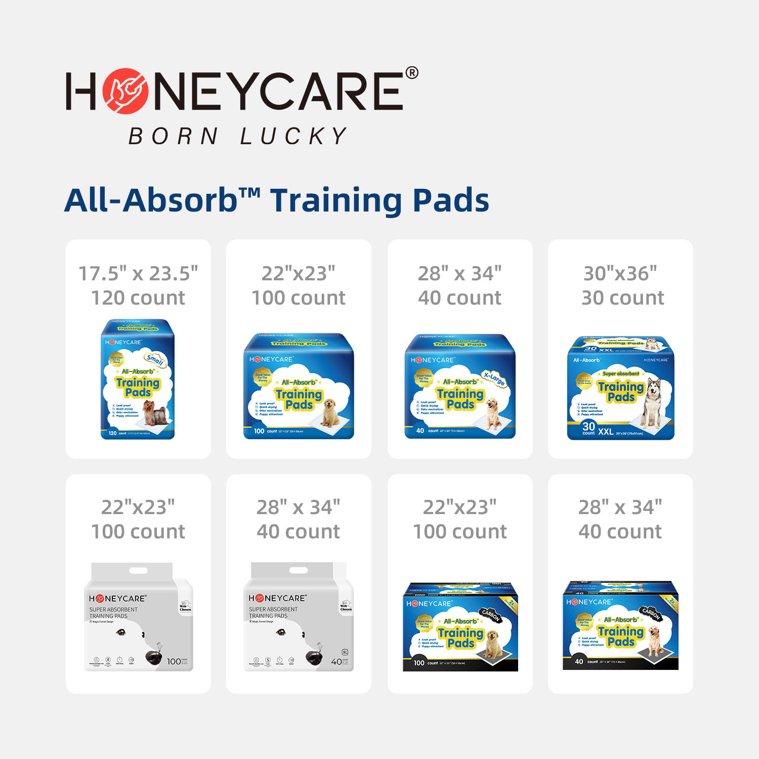 Honey Care Small Training Pads, 17.5"x23.5", 120 Count photo 5