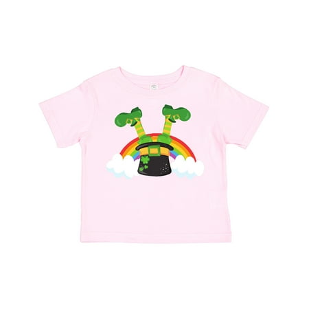 

Inktastic Saint Patrick s Day Leprechaun Hat Rainbow Gift Toddler Boy or Toddler Girl T-Shirt