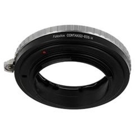 Fotodiox CntxG-EOSM Lens Mount Adapter - Contax G Lens To Canon EOS M Mirrorless Camera Body with Built in Focus Control Dial