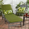 thumbnail image 6 of Greendale Home Fashions 73'' x 23'' Outdoor Chaise Lounge Cushion, Hunter Green, 6 of 8