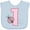 AE-Light Blue, variant on Inktastic Pink Ladybug 1st Birthday Girls Baby Bib