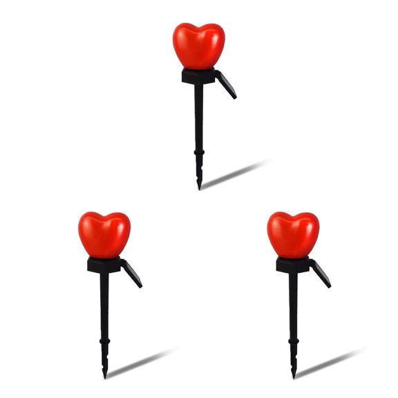 Advancent Jardín Patio Patio IPX5 Luz de estaca solar a prueba de agua Lámpara LED en forma de corazón al aire libre Decoración Suministros de Type1 NO1 Advancent CBP164244