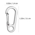 thumbnail image 2 of FESTFENDS 10Pcs Zinc Alloy Carabiner for Keys D Shaped Clips for Friends and Family, 2 of 8