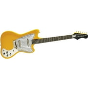 Angle View: Danelectro Dead-On '67 Electric Guitar Butterscotch