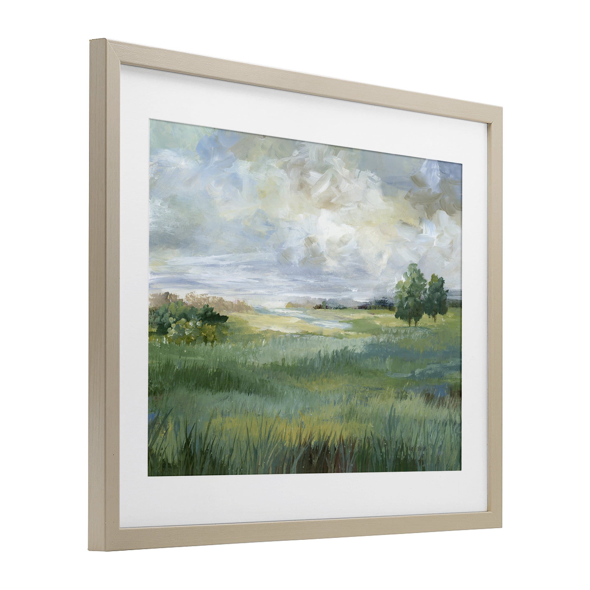 Stupell Industries Idyllic Summer Field Birch Framed Print Under Glass, design by Nan
