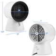thumbnail image 3 of Patiojoy 1500W Portable Electric PTC Ceramic Space Heater Heating Fan White, 3 of 5