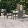 thumbnail image 1 of vidaXL 5 Piece Garden Dining Set Grey and Black, 1 of 4