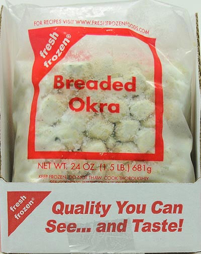 Fresh Frozen Breaded Okra, 24 oz