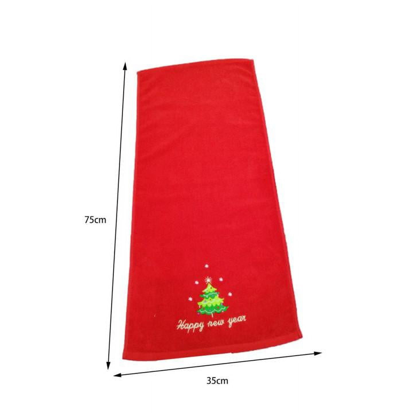 Perseek Funny Washcloths Christmas Santa Claus Snowman Poly-Cotton Blend  Towel Drying Face Towels Wash Cloth Bath Towels Super Soft Hand Towels for