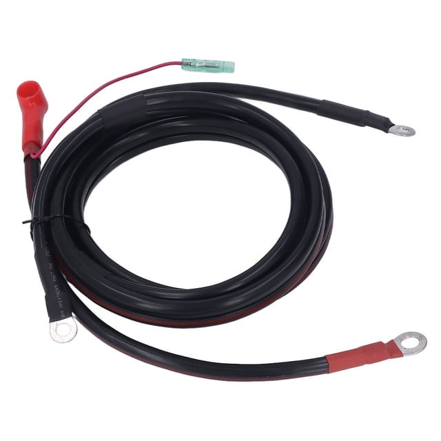 Marine Battery Cable, Pure Copper Flexible Cable Wire Waterproof Portable Lightweight for 15-85hp Outboard Engine