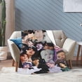 thumbnail image 4 of Blanket Park Jimin Soft and Comfortable Wool Fleece Throw Blankets Gift for Home Decoration Sofa Office car Camping Yoga Travel Home Decoration Cozy Plush Beach, 4 of 5
