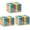3 Pack, variant on Clear Acrylic File Box Organizer, Bamboo Hanging Folder Storage Boxes, Filing Crate Bin Holder with Handle for Home Office Desk, Letter Size