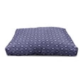 thumbnail image 4 of Dutch Pet House, Ornate Floral Arrangement with Swirls and Curves Monochrome Tile Illustration, Outdoor & Indoor Portable Dog Kennel with Pillow and Cover, 5 Sizes, Indigo and White, by Ambesonne, 4 of 5