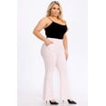 thumbnail image 4 of Plus Size Tummy Control Butt Sculpting Flare Pants with Pockets - Ballet Slippers, 4 of 7