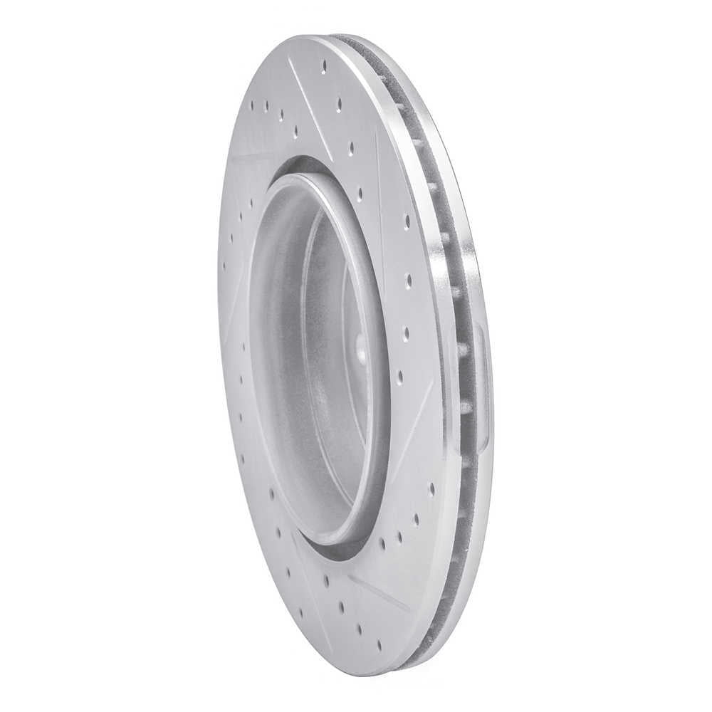 Dynamic Friction Company 631-63024L DFC Brake Rotor - Drilled And Slotted - Silver