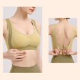 thumbnail image 2 of Sngxgn Strappy Sports Bra for Women Light Support Yoga Bra(Green,XXL), 2 of 5