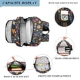 thumbnail image 3 of FORMRS Unisex School Backpack 17" Student Travel Bag with Laptop Compartment, Small Space Pattern, 3 of 7