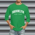 thumbnail image 2 of T-shirts à Manches 3/4 pour Hommes, Col Rond Confortable, Coupe Dégradée, 2 of 4