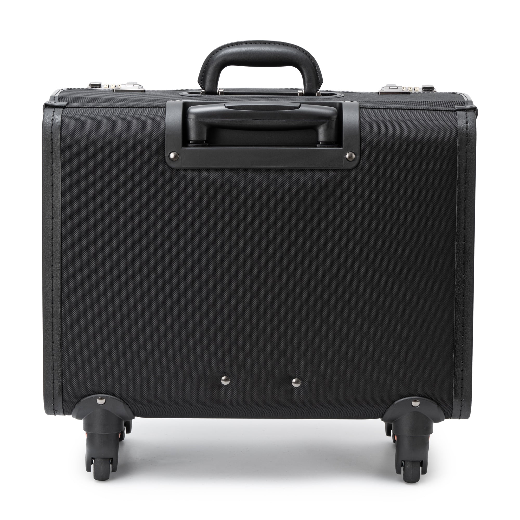Alpine Swiss Laptop Rolling Briefcase 4 Wheels Pilot Lawyer Attache Travel Case