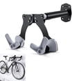 thumbnail image 2 of Crochet Horizontal pour Vélos de Route VTT, Support Mural Sécurisé pour Vélo, Rangement Intérieur, Pliable Extensible Réglable, 2 of 5