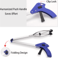 thumbnail image 3 of CUITING Grabber Reacher Tool Lightweight Extended Grabber for Hard-to-Reach Spaces Compact Blue Aluminum Alloy Folding Handy Reacher for Versatile Use, 3 of 7