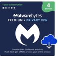 thumbnail image 1 of Malwarebytes Premium + Privacy VPN Bundle Bilingual 4-Device 1-Year Subscription [Download], 1 of 5