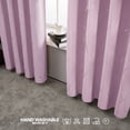 thumbnail image 3 of Deconovo Blackout Curtains, Energy Saving, Light Pink, 52W x 45L Inch, Thermal Insulated Noise Reducing Drapes for Bedroom Living Room, Set of 2, 3 of 5