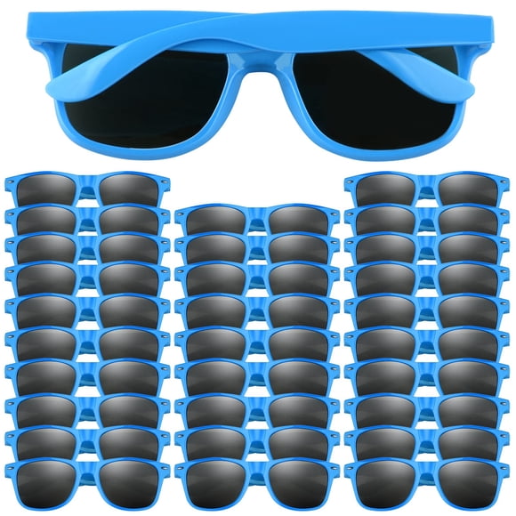 Gafas de Sol para Fiesta FEPITO Paquete de 30 Piezas para Niños y Adultos Azul