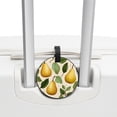 thumbnail image 3 of Thanksgiving Pear 2pcs PU Leather Round Bag Tags with Privacy Cover and Name ID Tag - Suitcase Tags for Travel Luggage, Handbags, Backpacks, School Bags, 3 of 6