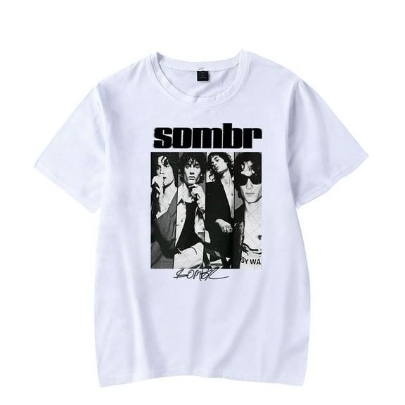 Sombr Pic Merch T-shirt Summer Unisex 2026 Short-sleeved Casual Design Tee