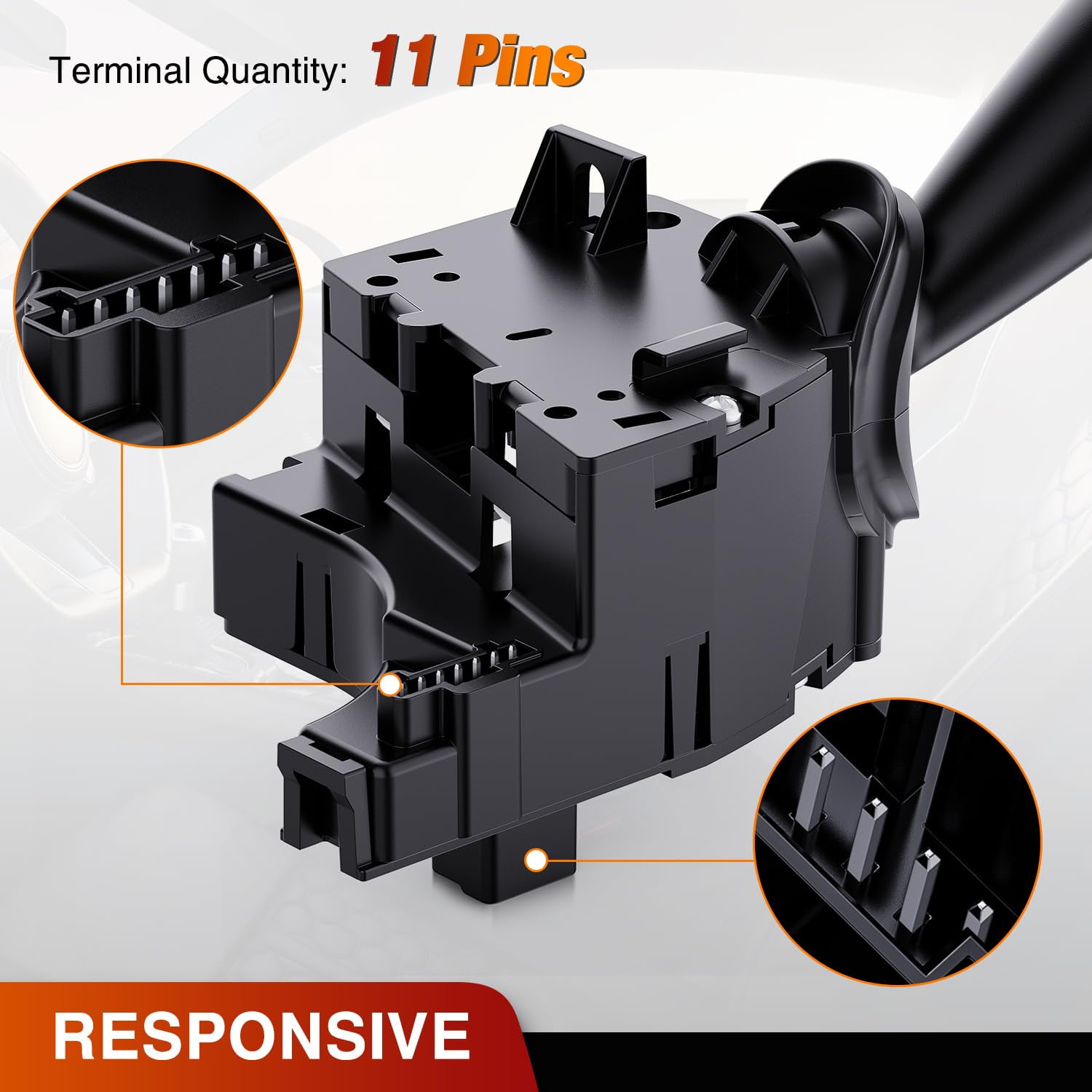 Nilight Turn Signal Switch Compatible with 2007-2018 Jeep Wrangler Compass Patriot 2008-2010 Grand Cherokee Liberty 2007-2014 Dodge Avenger Nitro 2007-2010 Chrysler PT Cruiser Sebring