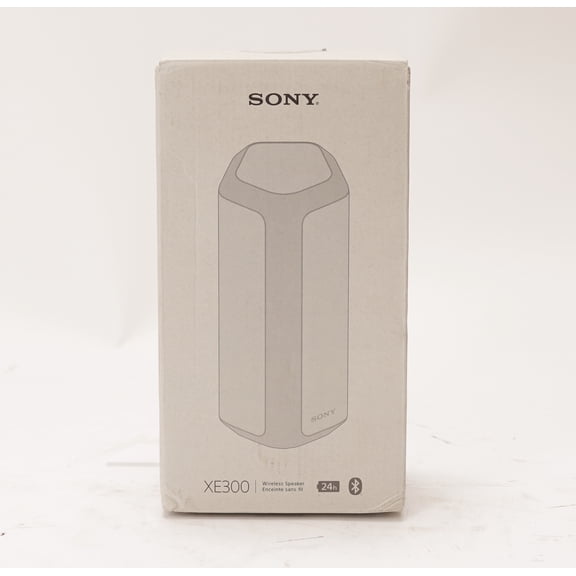 Pre-Owned Sony SRS-XE300 Wireless Portable BLUETOOTH Speaker, IP67 Water-resistant, Dustproof and Shockproof, Light Gray