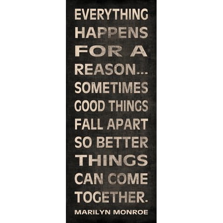 Everything Happens Inspiration Inspirational Old Fashioned MotIVation Living Room Decoration 8X20