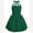 Green, variant on IBTOM CASTLE Kids Girls Halter Bubble Ruffle Dress Summer Sleeveless A-line Solid Color Midi Dress Elegant Formal Prom Gown 10-11 Years Black
