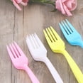 Stri 24pcs Disposable Plastic Fork Party Cutlery Fork Birthday Party