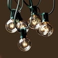 thumbnail image 1 of Guirnalda de luces para exterior, 7,6 m, G40, 25 bombillas + 1 de repuesto, guirnalda eléctrica para exterior IP44, resistente al agua, guirnalda de bombillas para jardín, terraza, dormitorio,, 1 of 3