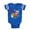 Royal Blue, variant on CafePress - FIN Running Fast Food - Cute Infant Baby Football Bodysuit