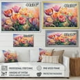thumbnail image 4 of Designart "Sunset Glow Among Tulips II" Tulips Floater Framed Wall Decor, 4 of 5