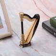 thumbnail image 4 of LYUMO Modèle d'Instrument, Harpe Miniature, Réplique de Harpe Miniature en Bois avec Étui Cadeau Modèle d'Instrument Cadeaux Musicaux Ornements, 4 of 8