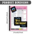 thumbnail image 3 of Nallwabiu Pink Bill Organizer Notebook - 48-Month (4-Year) Bill Payment Tracker, 8.3"x11.2" Large Format Budget Book for Long-Term Financial Planning & Tracking, 3 of 7