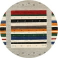 thumbnail image 1 of Ahgly Company Indoor Round Contemporary Brown Abstract Area Rugs, 8' Round, 1 of 6