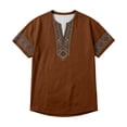thumbnail image 5 of Henley Shirts for Men Summer Casual Retro Print Short Sleeve T Shirts for Man Renaissance Top Party Wear, 5 of 5