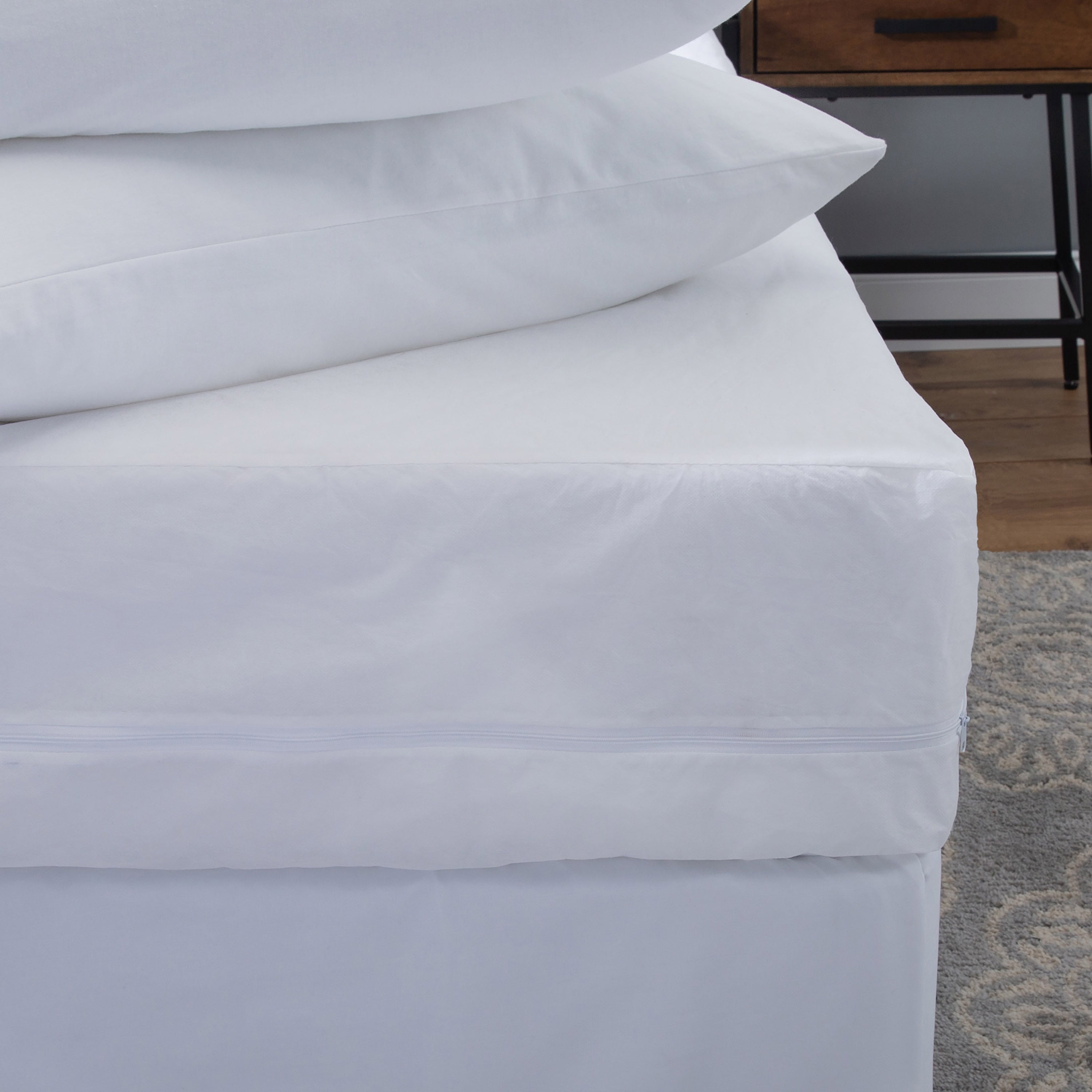 Home Details Adult 2 Pack Twin Size Premium Zippered Mattress Protector