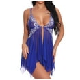 thumbnail image 2 of BJUTIR For Women Bra And Panty Jumpsuit Fashion Lace Underwear Sleepwear Pajamas Garter, 2 of 4