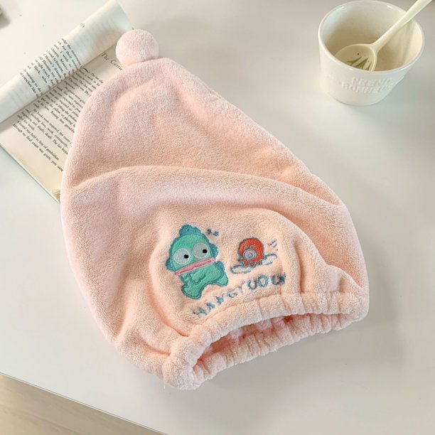City Painting & Sanrio Hanton Bath Towel Coral Fleece Absorbent Cotton Cute Ugly Fish Children's Bath Big Towel
